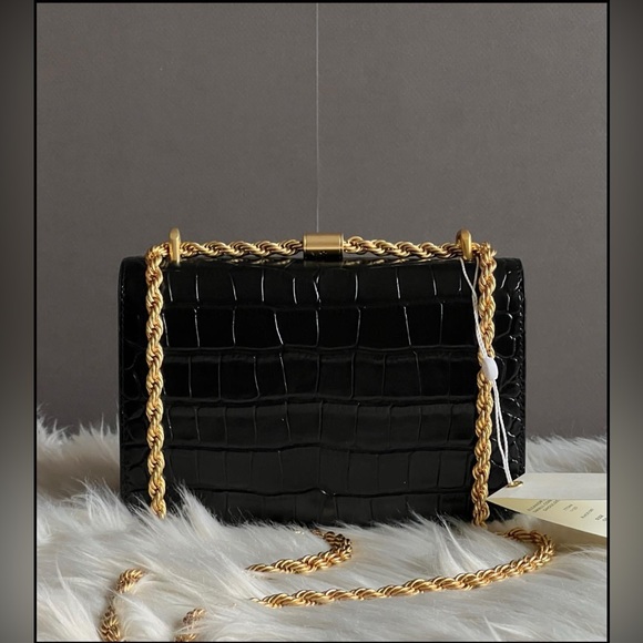 77044 - Tory Burch Eleanor Embossed Small Convertible Shoulder Bag - Picture 2 of 14